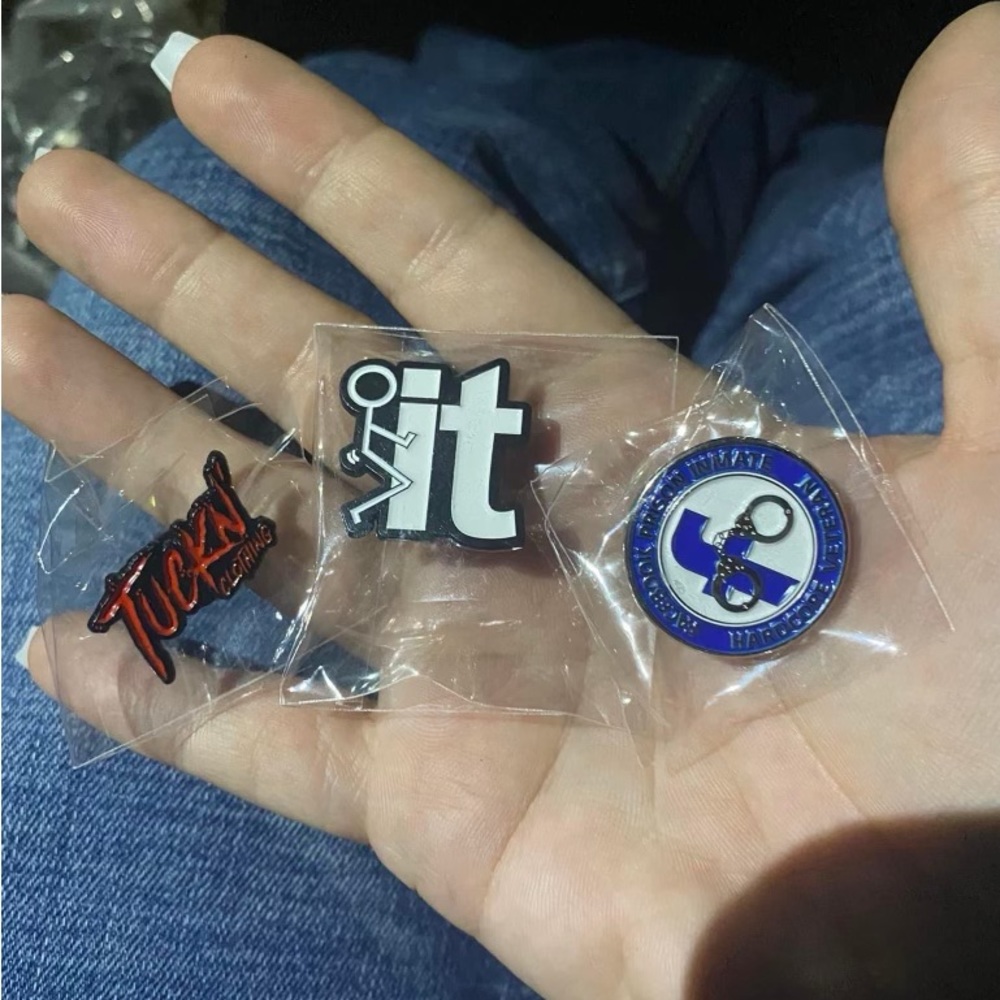 Metal enamel pins